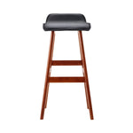 Artiss 2x Bar Stools Wooden Stool Black BENT-C-077-BKX2