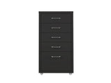 Levede 5 Drawer Office Cabinet Drawers Black HO0575-5-BK