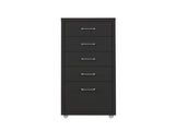 Levede 5 Drawer Office Cabinet Drawers Black HO0575-5-BK_NZ