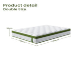 BedStory Double 30cm Hybrid Mattress Cooling Gel Memory Foam 5 Zone Pocket Spring Bed Temperature XFGH-MA-D-PC-30-D-WH
