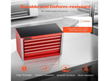 Metal Tool Box, 8.6-inch, Portable Metal Tool Box with 5 Drawers, Small Tool Chest with EVA Liners V952-CTSBXSGJX86IY6PZFV0