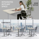 FORTIA Sit To Stand Up Standing Desk, 160x75cm, 72-118cm Electric Height Adjustable, Ergonomically V219-ADKASTFO6WOSA