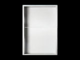 641 x 336 x 101mm Shower Niche Double Shelf Organizer No Tile Needed in White V63-900761