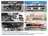 4 Pcs Double RV Refrigerator Bars Adjustable Fridge Tension Rods RV Refrigerator Kitchen V1369-AZ3-W-11806