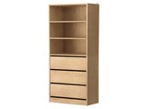 Artiss 3 Chest of Drawers Tallboy Cabinet Pine FURNI-L-CDR-3D3S-WD-AB