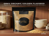 Orku 2Kg Organic Golden Linseed Flaxseed Whole Grain Non GMO V238-SUPDZ-39519313166416