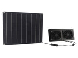 Solar Exhaust Fan Kit 12V 20W Solar Panel Fan with Switch Control for Outdoor Chicken Coop V1294-YM0901-3111250015711