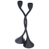 Candle Holder Zinc Alloy High Foot European Style Romantic Simple Retro Black Candlesticks for Bar V1294-YM0715-3115220047511