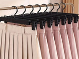 20pcs Super Anti-Slip Pants Hangers with Clips, Thickened Plastic Dual-Use Skirt/Pants Hangers, V1232-KJ20PCS001