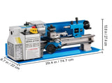 Metal Lathe 7'' x 14'', Mini Metal Lathe 0-2500 RPM Variable Speed,Mini Lathe with 4" 3-jaw V952-0618WXCC000000001V3