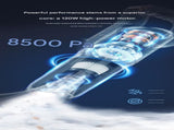 White Cordless Handheld Vacuum Cleaner - 8500Pa Powerful Suction, 700mL Dust Cup, USB Rechargeable V888-ELOSUNG53048
