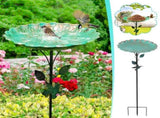Bird Baths for Outdoors, Garden Bird Bath & Bird Feeders Freestanding Flower Shaped Bird Feeders V1192-AZ-W-33770