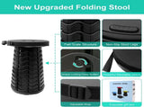Retractable Folding Stool Upgraded, Portable Lightweight Collapsible Stool Telescoping Chair Seat V1258-DP02-C-2189