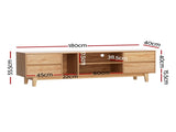 Artiss Entertainment Unit Stand TV Cabinet Storage Drawer Shelf 180cm Wooden FURNI-Q-CT01-TV180-WD-AB