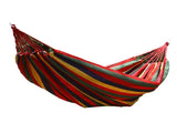Garden Hammock Polyester Cotton Single Double Hammock Up to 440.9lb Anti Rollover Portable Hammock V1294-YM0901-3116240019711