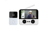 Wireless Doorbell Camera Video Door Bell Smart Intercom Security Phone Camera Indoor Outdoor - White V1263-JX-6262-1