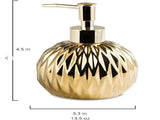 Modern ceramic soap dispenser gold for bathroom and kitchen V1188-NK-BOL-347