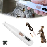Cat Grooming Trimmer, Low Noise Waterproof Rechargeable Pet Paw Trimmer for Paws, Ears, Face, Eyes V1192-AZ-W-17635