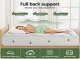 Giselle Bedding 5cm Pillowtop Mattress Topper 1000GSM Thick Soft Bamboo Cooling Pad for Back Pain TOPPER-BAM-5-KS