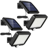 2 Pack 56 LED Outdoor Solar Lights with Motion Sensor IP65 Waterproof and 5M Cable, 120 Degree Angle V1237-ZY-522-0083