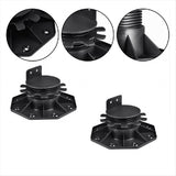 10Pack Adjustable Deck Support Pedestal Deck Foundation Base Support V1192-AZ-W-22928