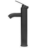 Black Faucet Bathroom G1/2 Stainless Steel Easy Control Matte Black Tall Vessel Sink Faucet with 2 V1294-YM0523-3112220036411
