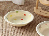 Ceramic Pet Feeder with Wood Stand Tilted Cat Bowl for Comfortable Eating, Anti-Tip DesignZhu V1385-FTCWW-ZM-003
