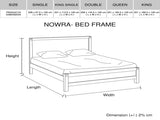 5 Pieces Bedroom Suite in Solid Wood Veneered Acacia Construction Timber Slat Double Size Chocolate V43-BDS-NOW-5PC-TBY-DRS-DCH