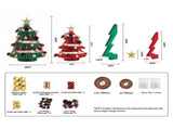 Jingle Jollys 2PCS Folding Tabletop Christmas Tree Xmas Decorations Red & Green PAPER-XMAS-SET-TABLE-01