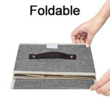 Home Textile StorageStorage With Lids 26 Fabric Foldable Clothes Storage Cube With PU Leather V1370-AZ4-17425