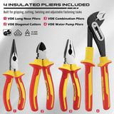 SEDY 18Pcs 1000V Insulated Electrician Tool Set Magnetic Screwdriver Pliers Kit V465-87069