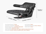 Universal Forklift, Waterproof Tractor Suspension with Adjustable Back, Secure Tractor V952-CCZYXJKXJK00FZ75NV0