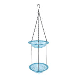 Hanging Birdbath Bird Feeder Double Layers Innovative Large Space Solar Fountain Hanging Bird Bath V1294-YM0901-3111240156311