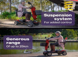 EQUIPMED Mobility Scooter For Elderly Motorized Electric Older Adults 4 Riding V219-AGCMSCEMQA3RD