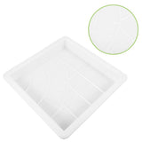 Durable White Polypropylene Concrete Mold for Pathway Stones with Convenient Brick Template V1192-AZ-W-22445