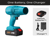 Blue Ultra-High Power Cordless Turbine Air Blower With Lithium Battery & Australian Plug Kit V888-ELOSUNG42178
