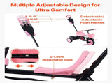 Toddler Tricycle & Stroller for 18 Months to 5 Year Old, Kids Trike with Parent Push Handle, V952-DSTGBDDPHLLBNEG56001V0