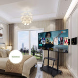 Tv Cart Trolley 32 To 75 Inch Mobile Tv Cart Universal Flat Screen Rolling Trolley Console V957-SDTVSN1951S