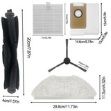 Main Brush Filters Mop Cloths Dust Bags For AIRROBO T20 T20 Vacuum Cleaner B V1189-LWWAL-20260327-04929