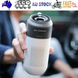 Car Air Purifier Air Freshener Portable Oxygen Bar Ozone Negative Ionizer Cleaner-White V201-W10958258