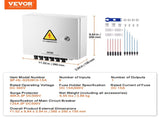 Solar PV Combiner Box 6 String 15A for Solar Panel System Steel Case IP65 V952-GFHLX6HL15ATXZH6YY3