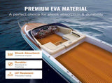 Boat Flooring, EVA Foam Boat Decking 94.5" x 46", Non-Slip Self-Adhesive Flooring, 29.9 sq.ft Marine V952-CBZZFHPMDDZSP166PV0