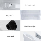 Devanti 85L Bar Fridge Mini Freezer Refrigerator White BF-F-D-90L-WH