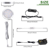 Dimmable LED Under Cabinet Lighting, Counter Showcase Kitchen Lighting Fixtures with 12V Plug in V1171-CC-BDPBCD006