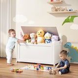 VEVOR Kids Toy Storage Bench Wooden Toy Box Chest 32.68 x 17.91 x 24.02" White V952-XTETCWDYHLBC1UNIRV0