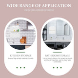 4-Pack White Pegboard Tool Storage Bins Hanging Stacking Containers for Parts and Accessories V1366-AZ2-W-21153