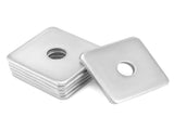 50-Pack Galvanized Square Washers Plate 1/2" ID, 2x2 OD, 3/16" Thickness, Anti-Loosening Plate V1258-DP02-C-2136
