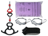 Aerial Silk & Yoga Swing, 8 m Length, Aerial Yoga Hammock Kit with 100gsm Nylon Fabric, Full Rigging V952-DCK822X28MSZR9A6KV0