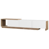 Artiss TV Cabinet Entertainment Unit Stand Extendable White Oak FUR-W-EXT-TV190-WH-AB