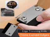 Woodworking Edge Banding Trimmer with Reversible Stainless Steel Blade for MDF Laminate Plywood PVC V1341-ZY-7U49ARZY-B1